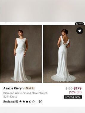 princess polly baby blue dress Azazie A-Line Square Neck Floor-Length Stretch Satin Bridesmaid Dresses main image 0